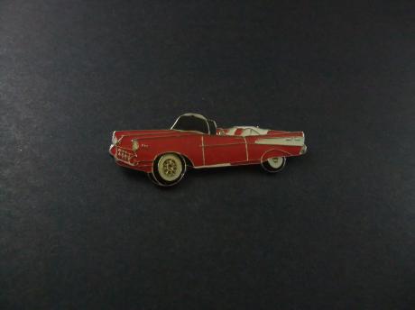 Chevrolet Bel Air Convertible 1957 rood